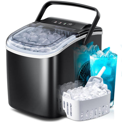Crzoe Portable Countertop Ice Maker Machine with Handle Z5812H