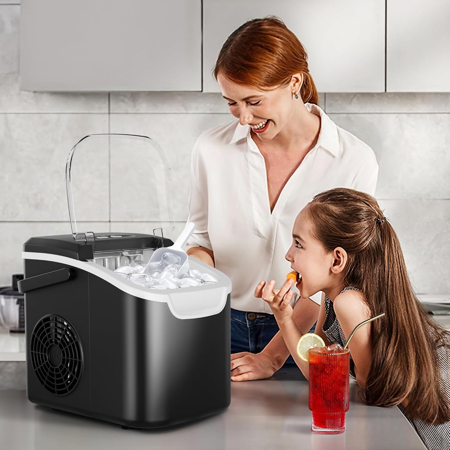 Crzoe Ice Makers Countertop with Handle 58012RIM1