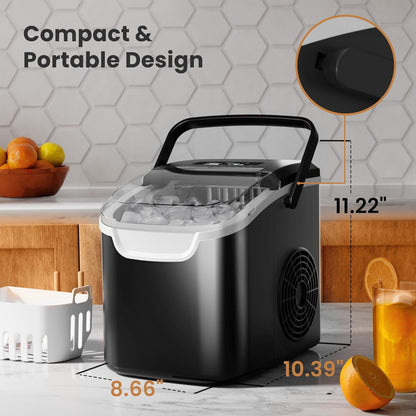 Crzoe Ice Makers Countertop with Handle 58012RIM1