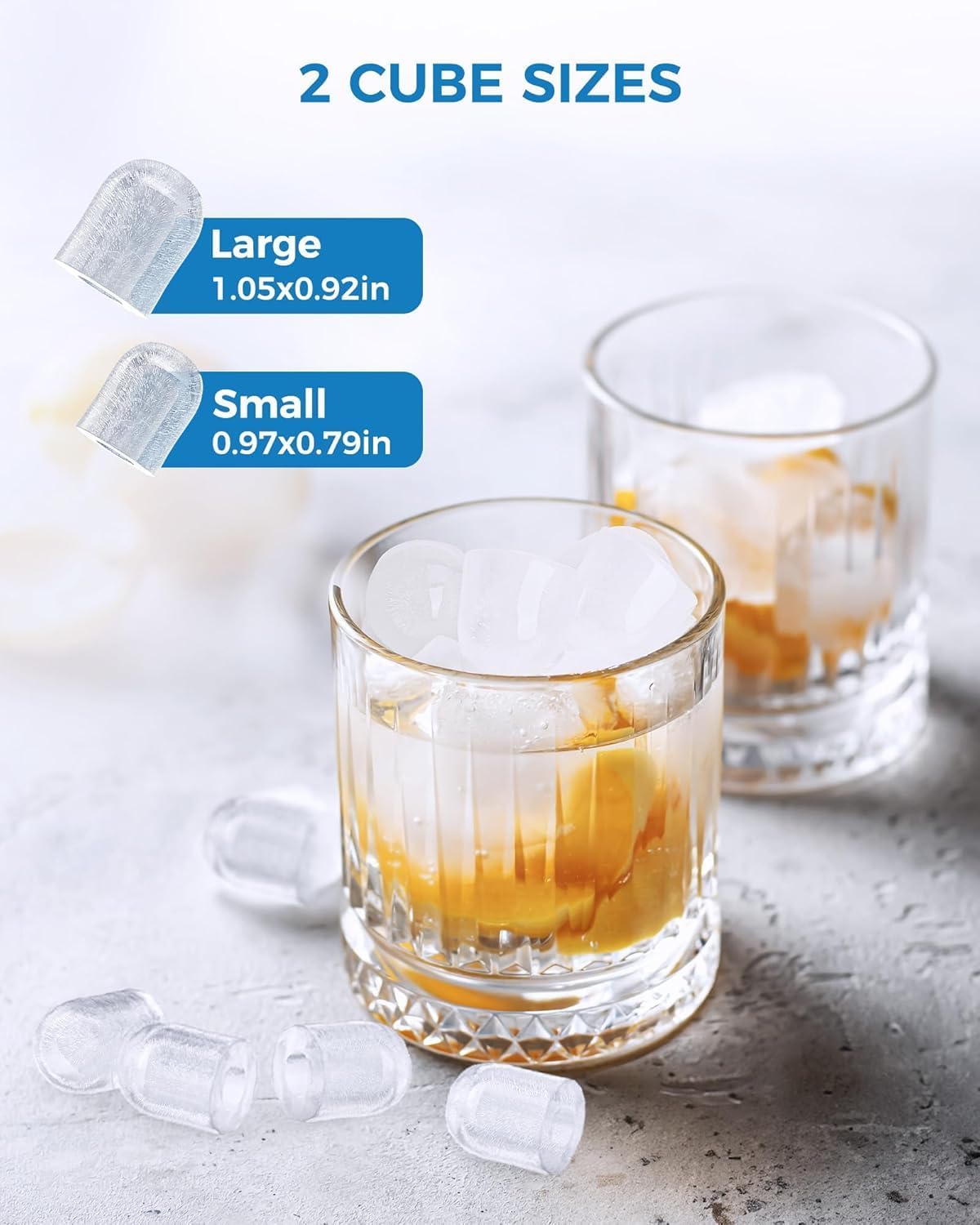 Crzoe Ice Makers Countertop with Handle 58012RIM1