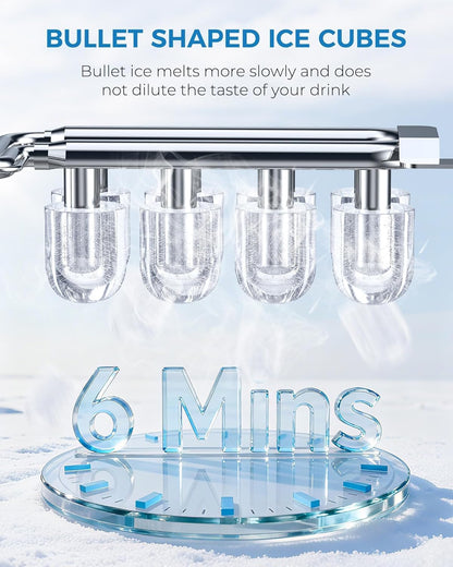 Crzoe Ice Makers Countertop with Handle 58012RIM1