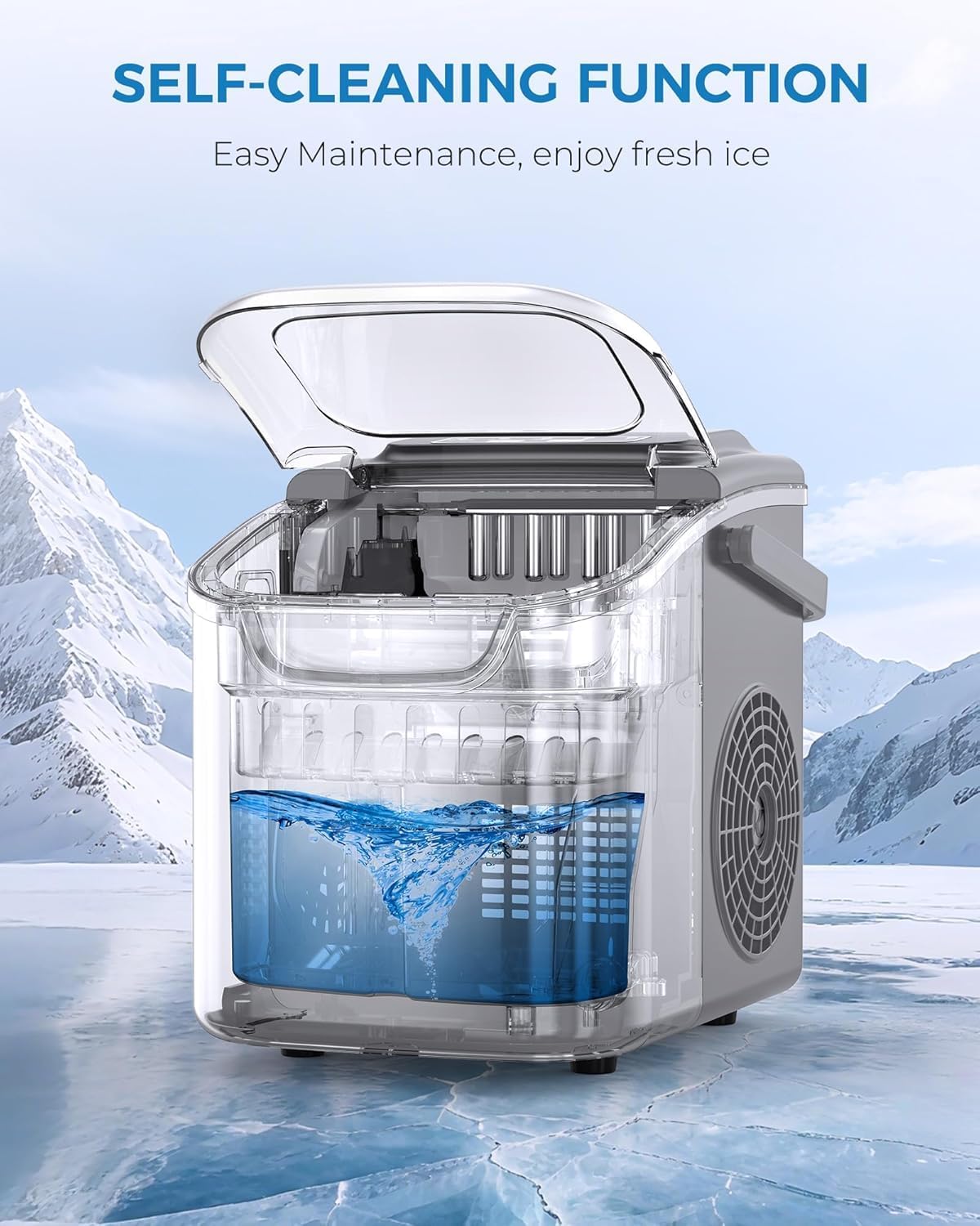 Crzoe Ice Makers Countertop with Handle 58012RIM1