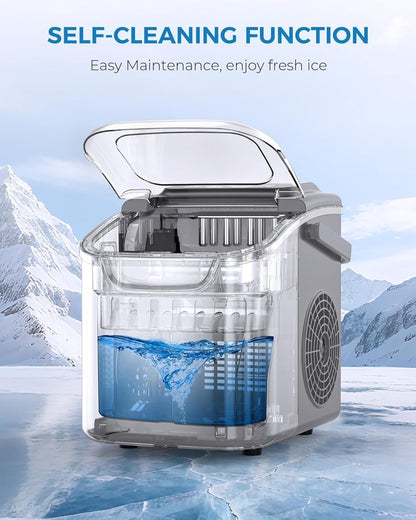 Crzoe Ice Makers Countertop with Handle 58012RIM1