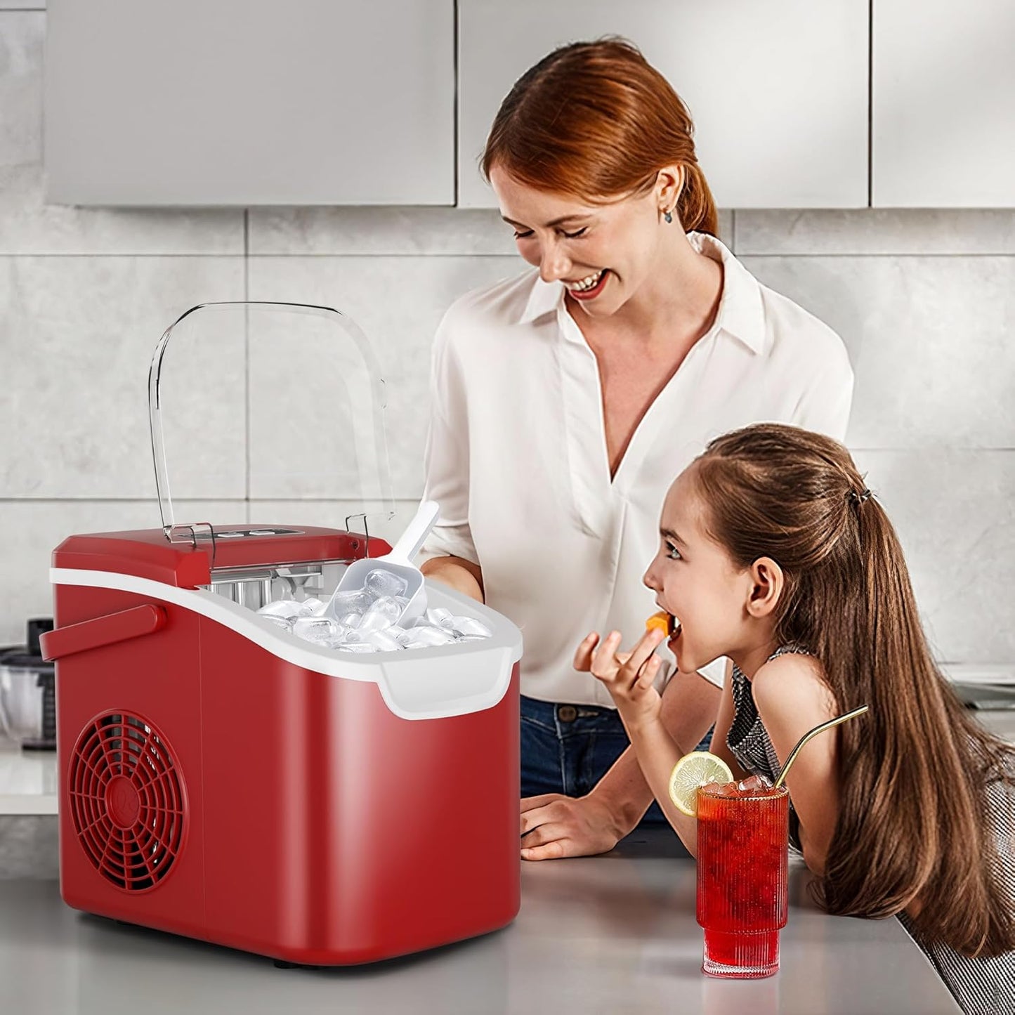 Crzoe Ice Makers Countertop with Handle 58012RIM1