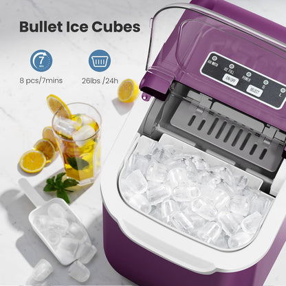 Crzoe Ice Makers Countertop with Handle 58012RIM1