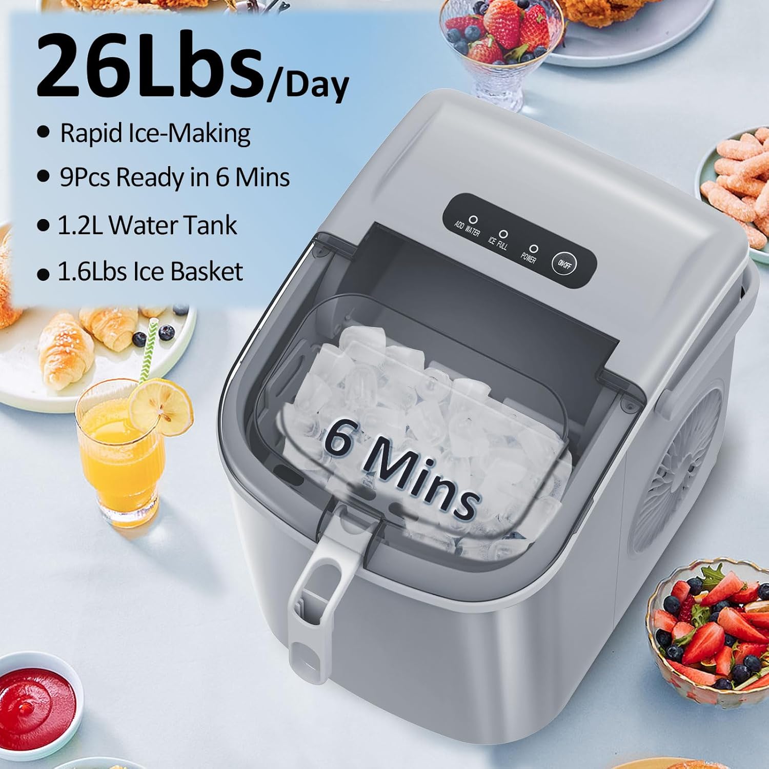 Countertop Ice Maker Portable Ice Machine Z5822H