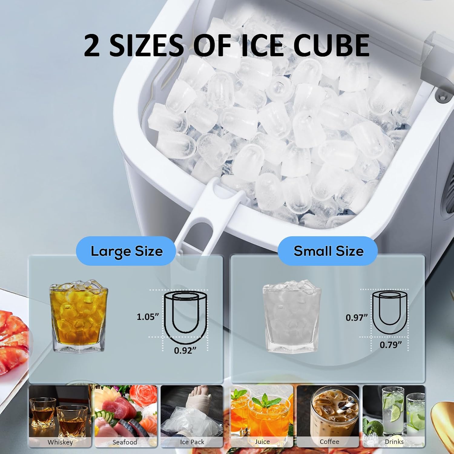 Countertop Ice Maker Portable Ice Machine Z5822H