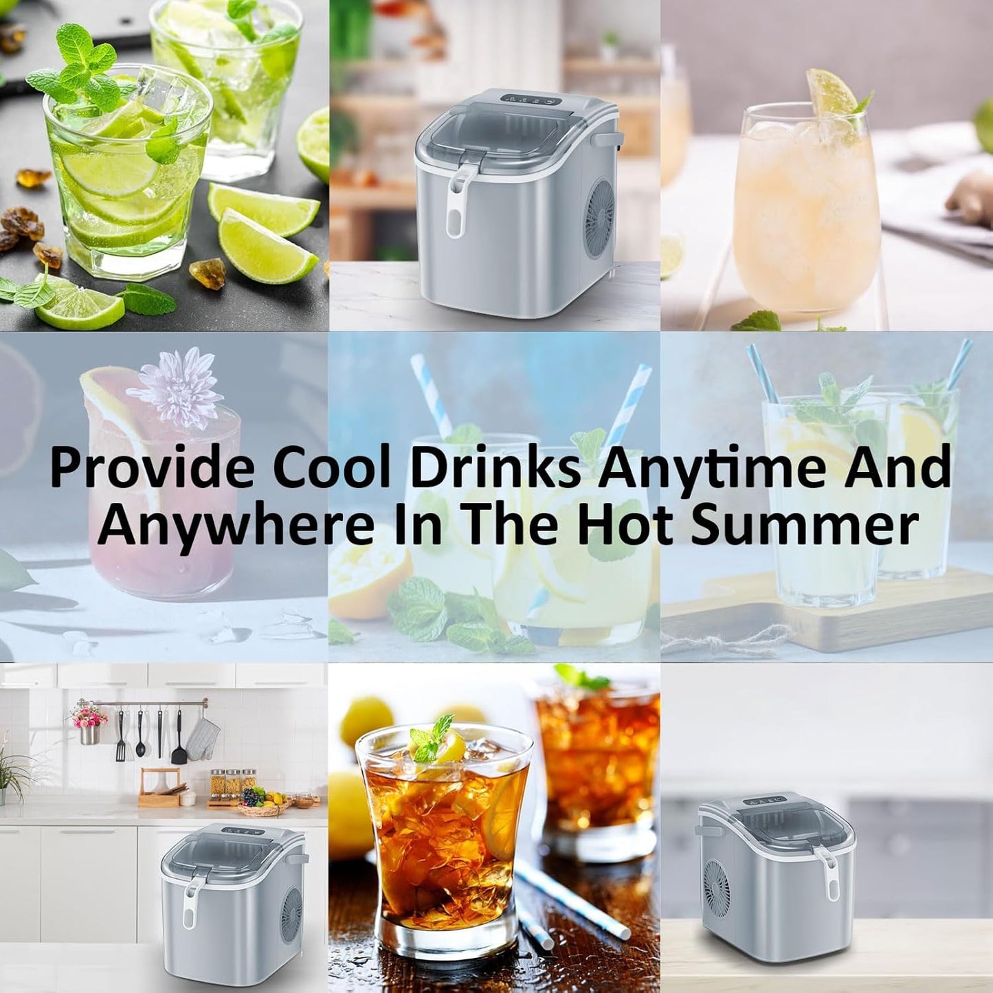 Countertop Ice Maker Portable Ice Machine Z5822H