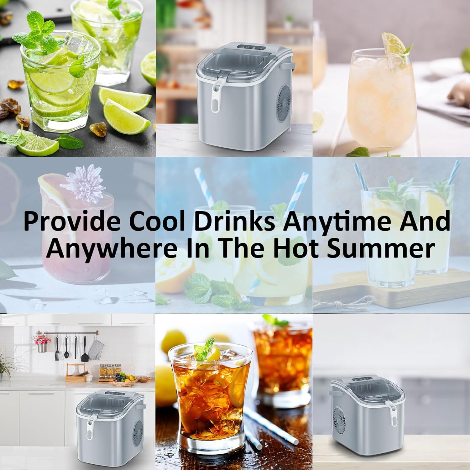 Countertop Ice Maker Portable Ice Machine Z5822H