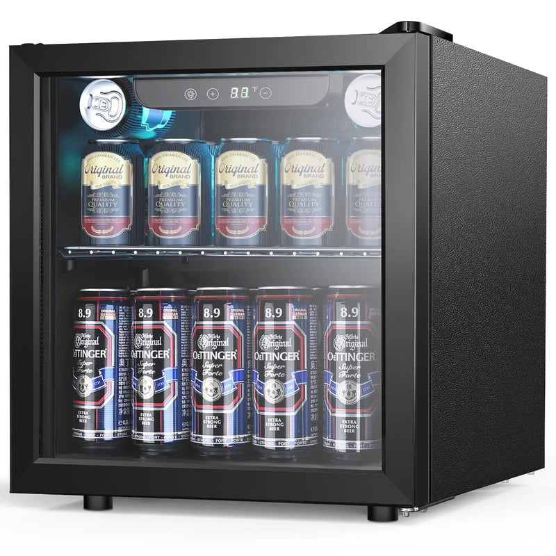 12 Bottle/48 Can Beverage Refrigerator Cooler-1.3 cu.ft