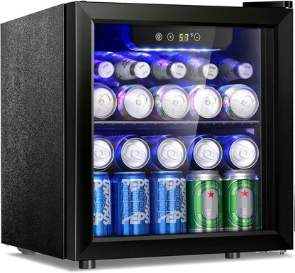 12 Bottle/48 Can Beverage Refrigerator Cooler-1.3 cu.ft