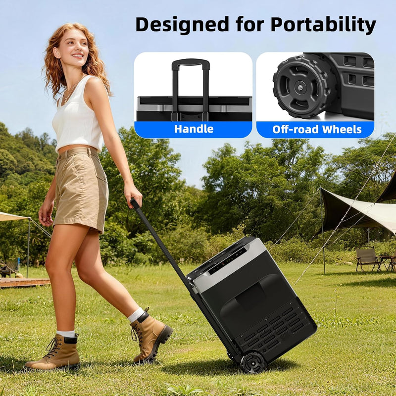 2 Volt Refrigerator 42Qt Capacity for Travel – Designed for trips and outdoor use