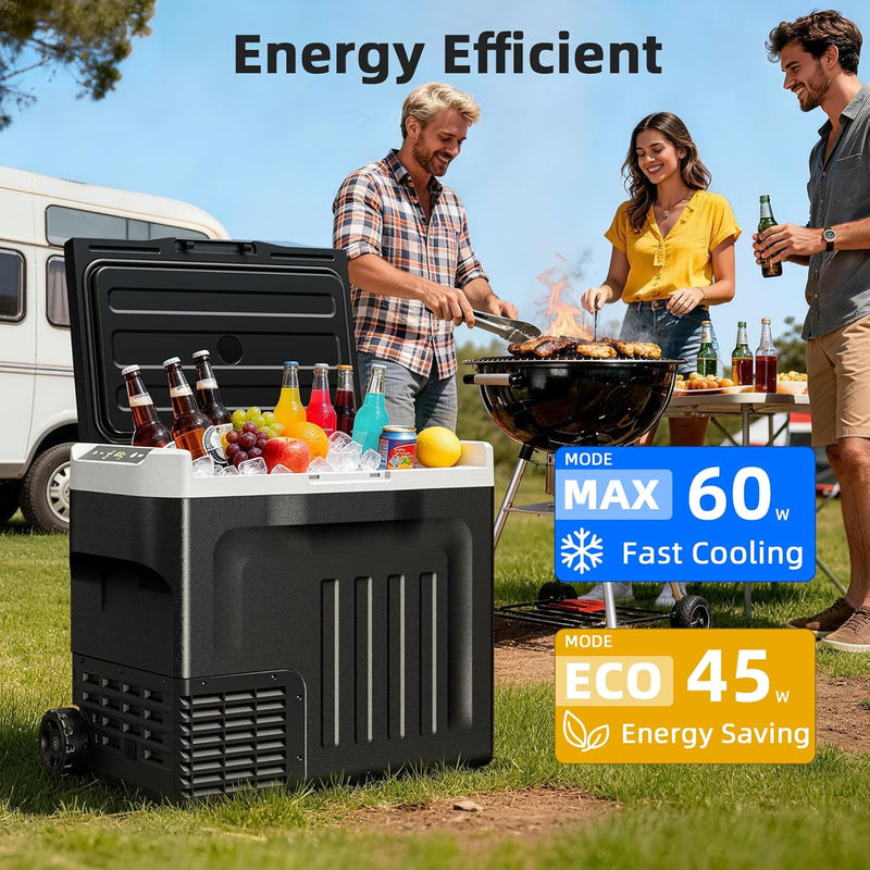 2 Volt Refrigerator 42Qt Capacity for Travel – Designed for trips and outdoor use